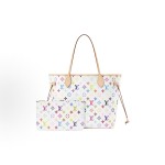 LOUIS VUITTON x Takashi Murakami NEVERFULL  联名 中号白色